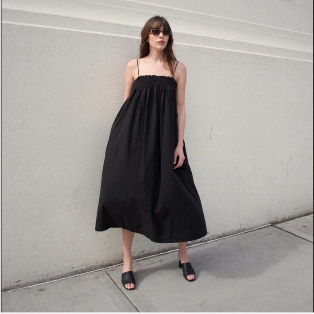 Ali Golden Elastic Black Dress XS - Picture 2 of 9